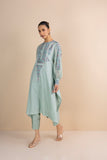 AQUA FLAT CHIFFON MULTICOLOURED EMBROIDERED KURTA SET (2 PCS)