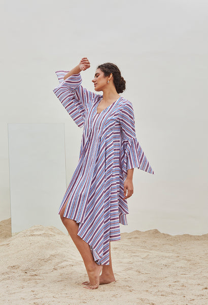 STRIPED COTTON DRESS (BFW-22)