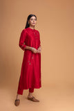 RED DUPION EMB. KURTA SET (2 PCS)