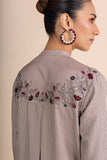 BEIGE EMBROIDERED KURTA SET (2 PCS)