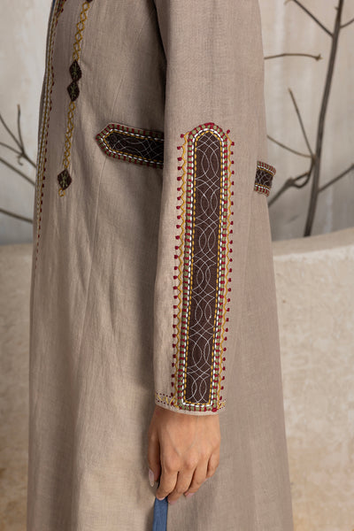 TOOSH LINEN EMBROIDERED JACKET (1 PC)