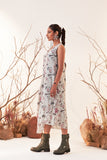 Ivory Chanderi Printed Dress (Sh-03a/drs)