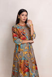 MULTICOLOR SILK CHANDERI PRINTED TUNIC (1 PC)