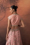 OLD ROSE EMB. MULTIKALI LEHENGA SET (EVO-10) (2 PCS)
