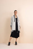 ASH GREY HANDWOVEN COTTON CAPE JACKET (1 PC)