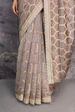 LIGHT MAUVE TISSUE SAREE (2 PCS)