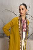 MUSTARD LINEN EMBROIDERED JACKET (1 PC)