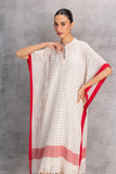 IVORY & RED KAFTAAN SET (2 PCS)