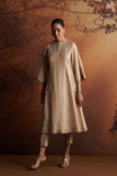 GOLD TISSUE AND BUTI EMBROIDERED KURTA PAIRED WITH PANTS  (SE-01B)