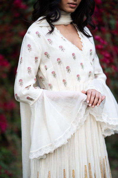 IVORY ANARKALI SET ( NR-07)