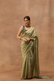 MORPANKHI ORGANZA TISSUE BANARASI SAREE (JDS-03)