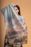 PASTELS PINKS CHANDERI PRINTED STOLE (1 PC)