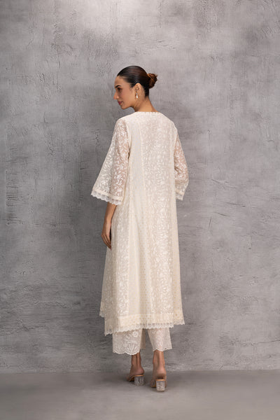 IVORY CHANDERI TUNIC (1 PC)