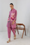 BLUSH PINK SILK CHANDERI PEONY FLOWER PRINTED SHIRT (1 PC)