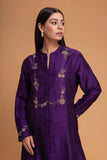 PURPLE DUPION EMB. KURTA (2 PCS)