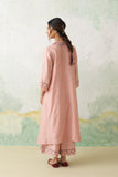 SOFT PINK CHANDERI EMB. KASHMIRA KURTA SET (3 PCS)