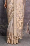 SILVER & GOLD TISSUE SAREE (2 PCS)