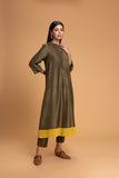 SAGE GREEN DUPION KURTA SET (2 PCS)