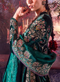 Emerald Silk Velvet Embroidered Anarkali Set ( FB-24 )