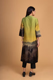 GREEN CHANDERI PRINTED TUNIC (1 PC)