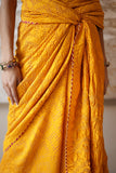 MUSTARD GAJI SILK BANDHANI SAREE (MTK-004/SRE)