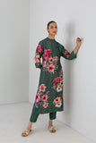 MINTED SAGE DUPION HIBISCUS PRINTED TUNIC (1 PC)