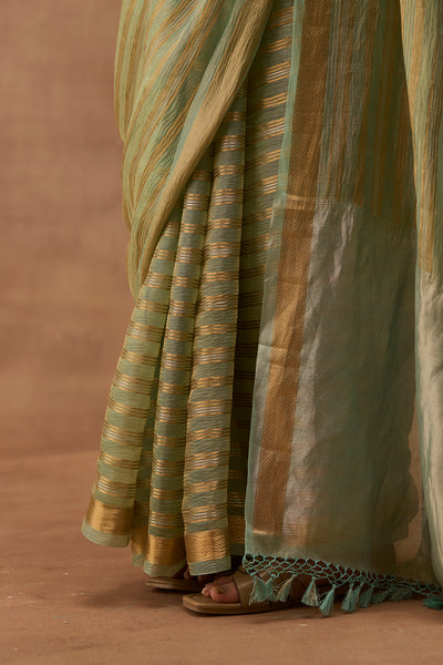 MORPANKHI ORGANZA TISSUE BANARASI SAREE (JDS-03)