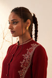 BLACK WOOLEN EMBROIDERED JACKET (1 PC)