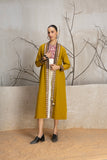 MUSTARD LINEN EMBROIDERED JACKET (1 PC)