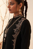 BLACK WOOLEN EMBROIDERED JACKET (1 PC)