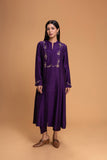 PURPLE DUPION EMB. KURTA (2 PCS)