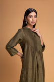 SAGE GREEN DUPION KURTA SET (2 PCS)