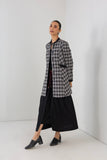 BLACK & WHITE CHEQUERED WOOLEN JACKET (1 PC)