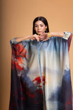BLUES CHANDERI PRINTED KAFTAAN (1 PC)