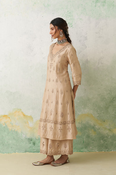 TOOSH DUPION HAND EMB. KASHMIRI KURTA SET (3 PCS)