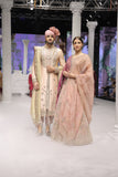 OLD ROSE NET AND ORGANZA EMBROIDERED LEHENGA SET PAIRED WITH A DELICATE FALSA EMBROIDERED DUPATTA. (4PCS)