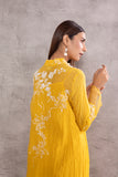 YELLOW CHANDERI EMBROIDERED KURTA (WH-01A)