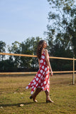 RED & WHITE POLKA DOT DRESS (1 PC)