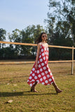 RED & WHITE POLKA DOT DRESS (1 PC)