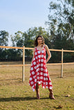 RED & WHITE POLKA DOT DRESS (1 PC)