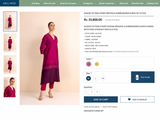 SHADES OF YELLOW STRIPE PRINTED & EMBROIDERED KURTA SET (2 PCS)