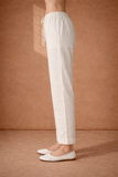 IVORY SILK CHANDERI STRAIGHT PANTS