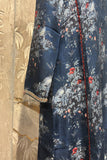 BLUE DUPION FLORAL PRINTED TUNIC ( DC-03A) (1 PC)