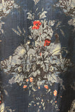 BLUE DUPION FLORAL PRINTED TUNIC ( DC-03A) (1 PC)