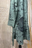 GREEN DUPION PRINTED TUNIC ( AJPC-17B) (1 PC)