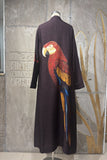 BROWN DUPION PRINTED JACKET ( AJP-08B) (1 PC)