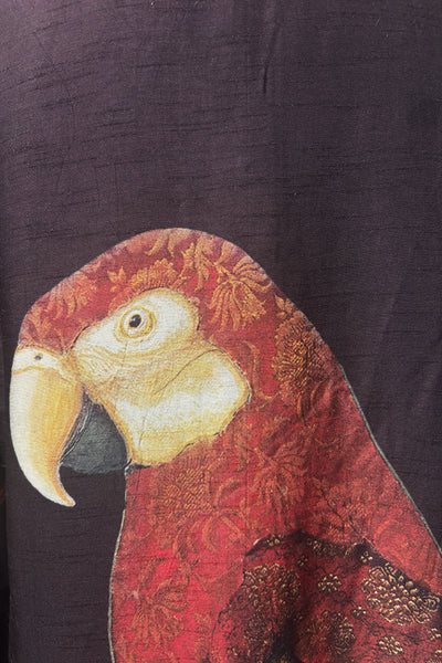 BROWN DUPION PRINTED JACKET ( AJP-08B) (1 PC)