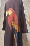BROWN DUPION PRINTED JACKET ( AJP-08B) (1 PC)