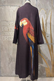BROWN DUPION PRINTED JACKET ( AJP-08B) (1 PC)