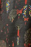 BLACK & MAROON DUPION PRINTED JACKET WITH EMB. DETAILS ( AJP-10)(1 PC)